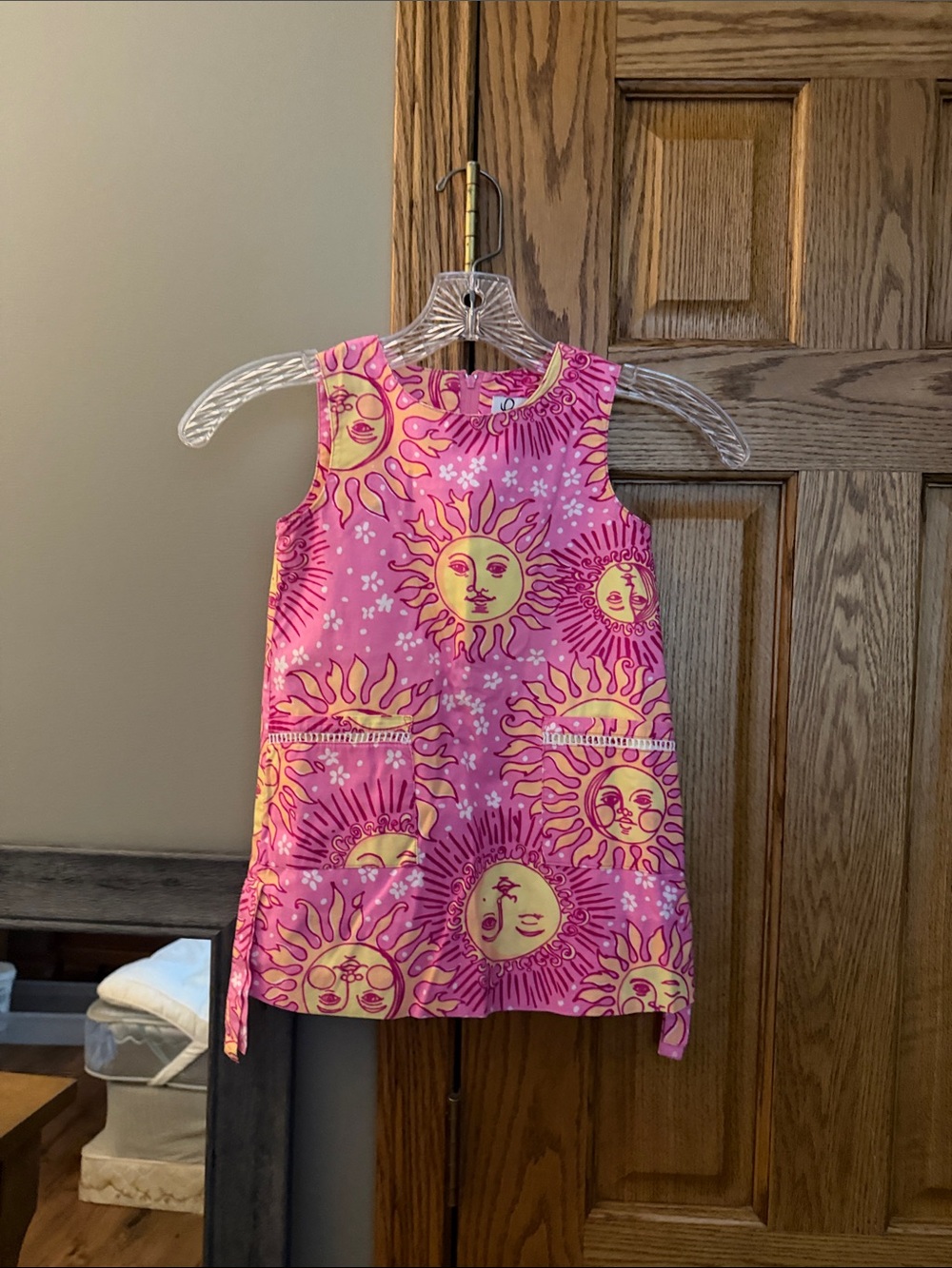 Lilly Pulitzer Pink & Yellow Sun Print Tank Dress